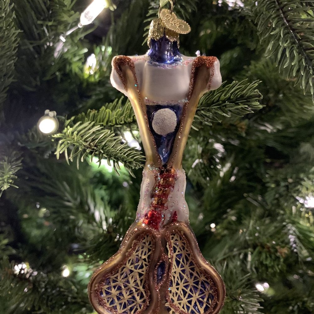 Old World Christmas Lacrosse Ornament